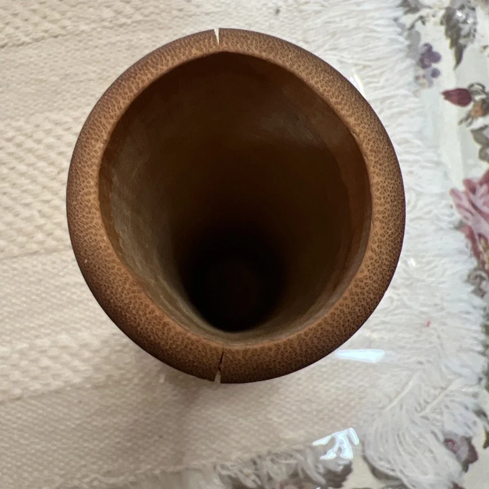 Vintage Bamboo Ikabena Vase Handcrafted